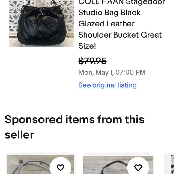 Cole Haan Stage Door black leather small studio satchel - Picture 12 of 16